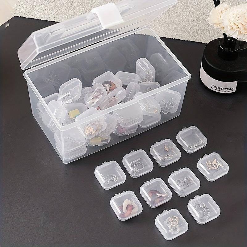 Anti Oxidation Transparent Plastic Jewelry Storage Box Dustproof Organizer