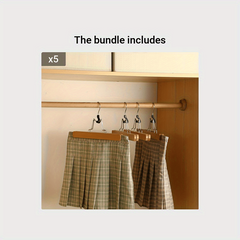 Wooden Skirt Clip Clothes Hanger Anti explosion Pants Clip
