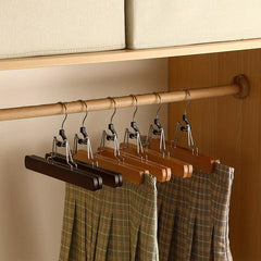 Wooden Skirt Clip Clothes Hanger Anti explosion Pants Clip