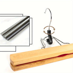 Wooden Skirt Clip Clothes Hanger Anti explosion Pants Clip