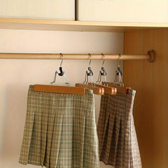 Wooden Skirt Clip Clothes Hanger Anti explosion Pants Clip