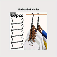 10pcs Space Saving Magic Hangers Clothes Organizer For Small Closet