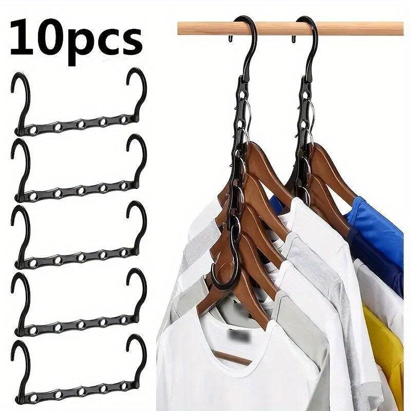 10pcs Space Saving Magic Hangers Clothes Organizer For Small Closet