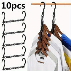 10pcs Space Saving Magic Hangers Clothes Organizer For Small Closet