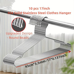 10pcs 304 Stainless Steel Hanging Drying Clothes Rack Extra Thick Clothes Racks