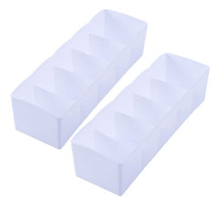 2pcs Socks Underwear Storage Box Organizer Drawer Compartment Box