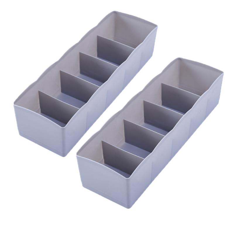 2pcs Socks Underwear Storage Box Organizer Drawer Compartment Box