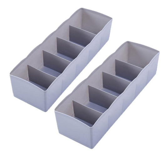 2pcs Socks Underwear Storage Box Organizer Drawer Compartment Box
