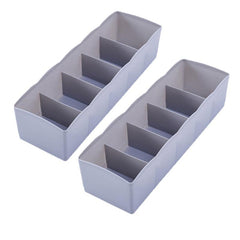2pcs Socks Underwear Storage Box Organizer Drawer Compartment Box