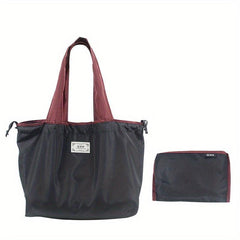 Portable Drawstring Nylon Shopping Bag for Travel & Supermarket