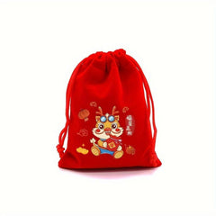 5pcs Burlap Bag & Cartoon Spring Set Candy Gift Packaging Bags