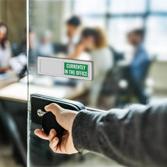 Magnetic Sliding Exit Sign for Office Door Home Doctor's Office