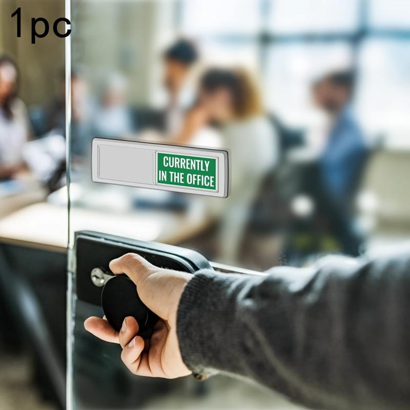 Magnetic Sliding Exit Sign for Office Door Home Doctor's Office