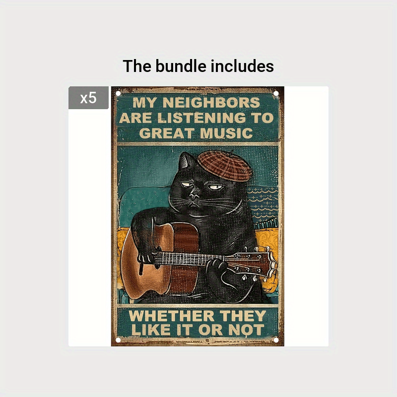 Great Music Retro Tin Sign Wall Decor