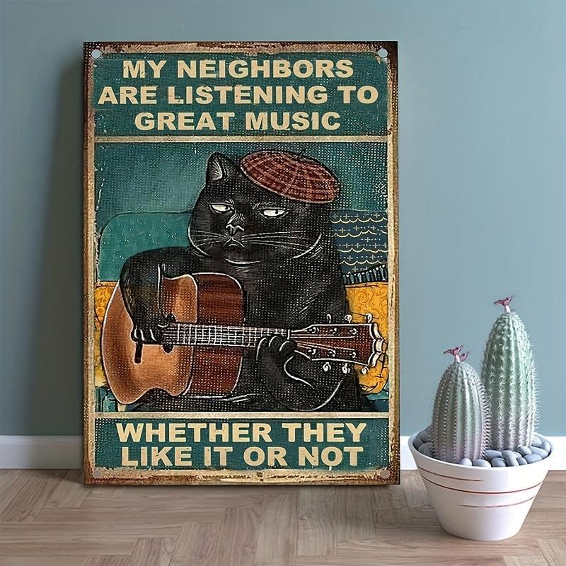 Great Music Retro Tin Sign Wall Decor