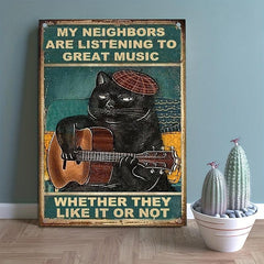 Great Music Retro Tin Sign Wall Decor