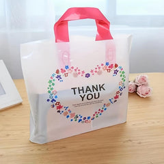 Heart Shaped Gift Bags Thank You 10-Pack