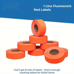 500 Labels Pricing Gun Sticker Roll Single Line Date