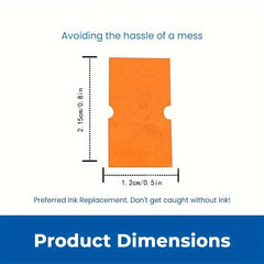 500 Labels Pricing Gun Sticker Roll Single Line Date