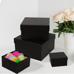 4pcs Nesting Gift Boxes With Lids - Ideal for Birthday, Holiday, Wedding