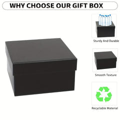 4pcs Nesting Gift Boxes With Lids - Ideal for Birthday, Holiday, Wedding