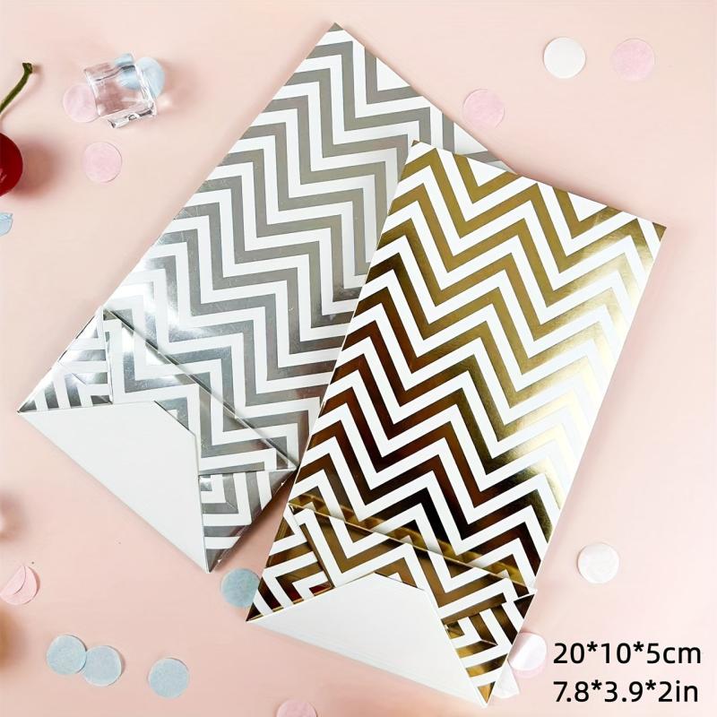 6pcs Paper Gift Bags Hard Card Paper Bags Gift Bags Candy Bags Disposable