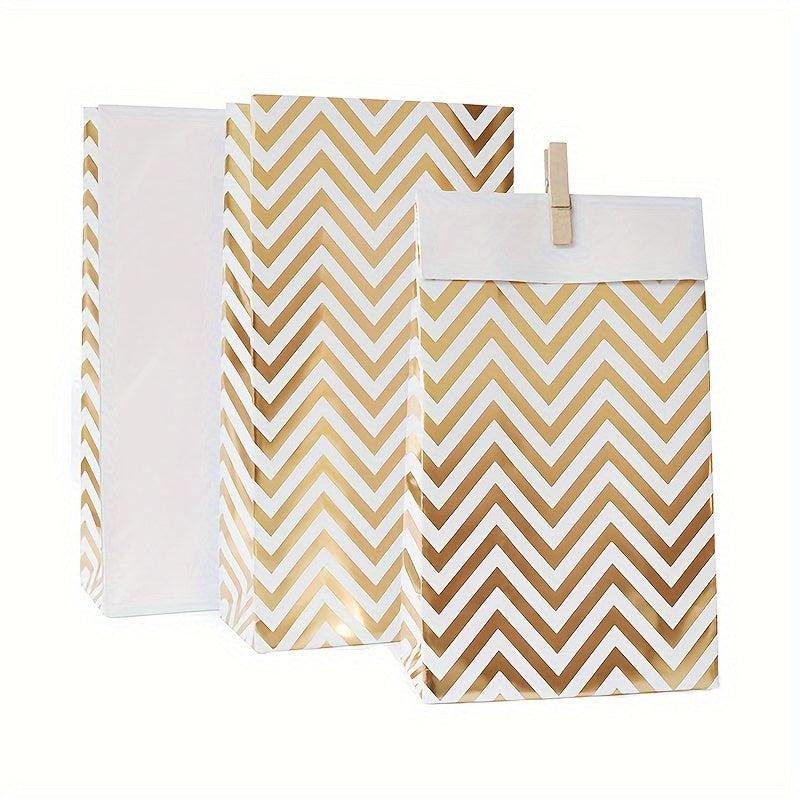 6pcs Paper Gift Bags Hard Card Paper Bags Gift Bags Candy Bags Disposable