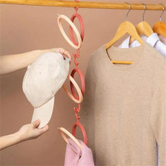4pcs Stackable Hat Storage Hook Racks Organizer