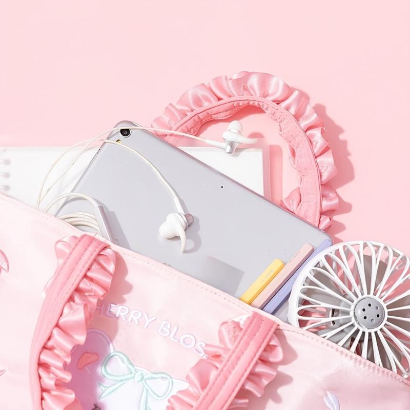 Sakura Lace Handbag Pink Bag For Shopping