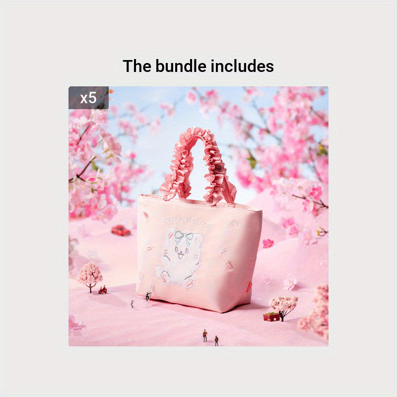 Sakura Lace Handbag Pink Bag For Shopping