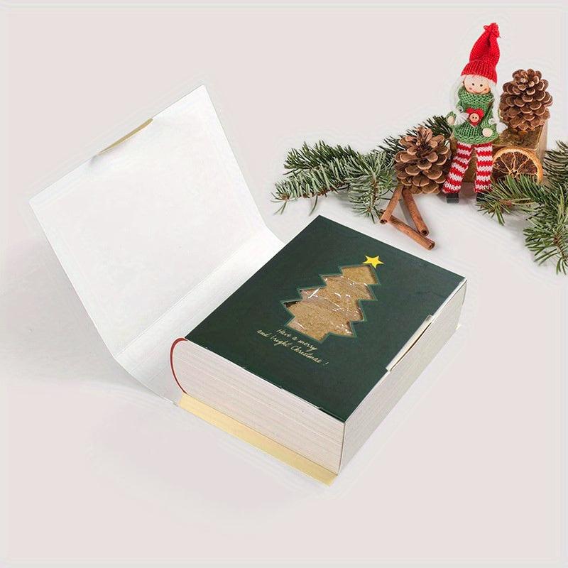 5pcs Santa Claus Printed Gift Boxes for Christmas Party