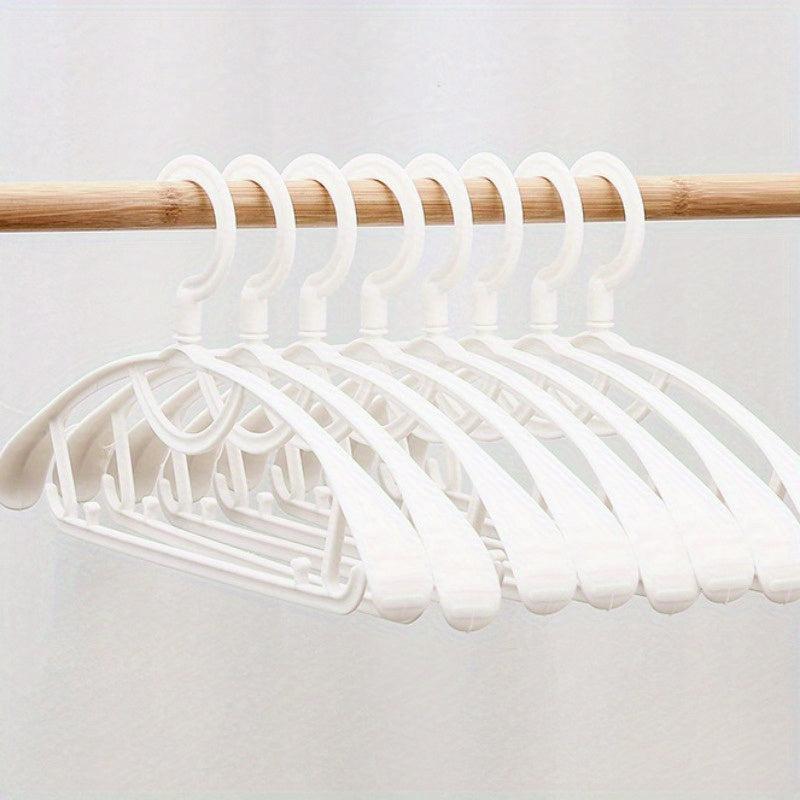 10pcs Anti-slip Clothes Hangers Storage Rack For Clothes Stores