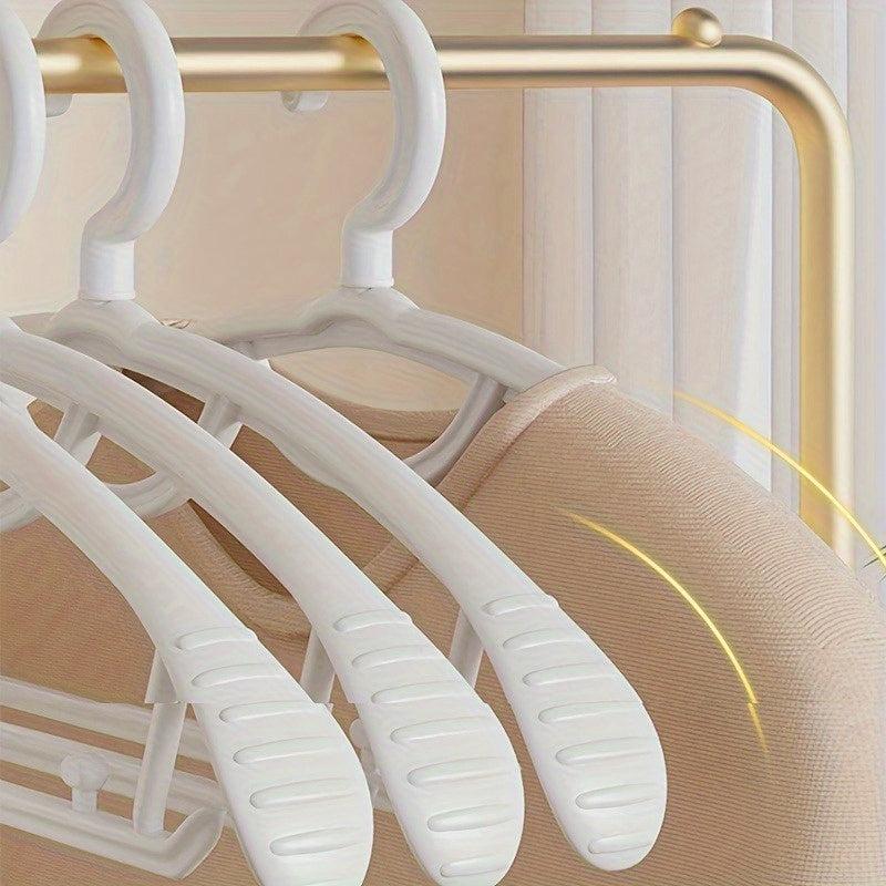 10pcs Anti-slip Clothes Hangers Storage Rack For Clothes Stores