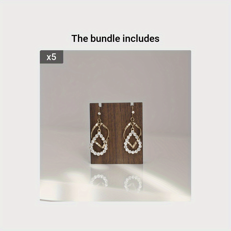 Fashionable Wooden Earrings Pendant Display Stand