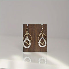 Fashionable Wooden Earrings Pendant Display Stand