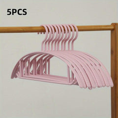 5pcs Non slip Clothes Rack Drying Rack Hanging Plastic Clothes Rack