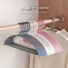 5pcs Non slip Clothes Rack Drying Rack Hanging Plastic Clothes Rack