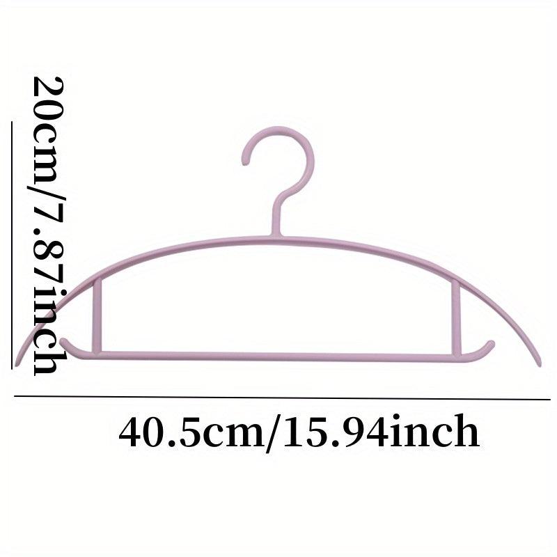 5pcs Non slip Clothes Rack Drying Rack Hanging Plastic Clothes Rack