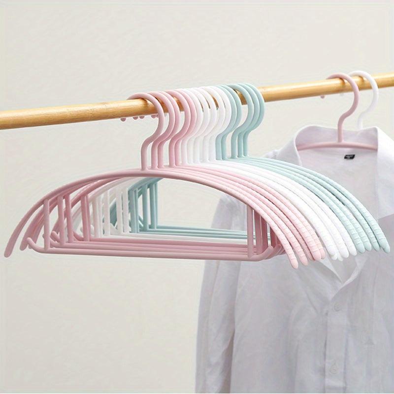 5pcs Non slip Clothes Rack Drying Rack Hanging Plastic Clothes Rack
