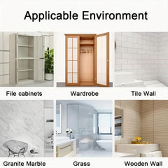 10pcs No Punch Bonded Laminate Holder No Hole Closet Divider