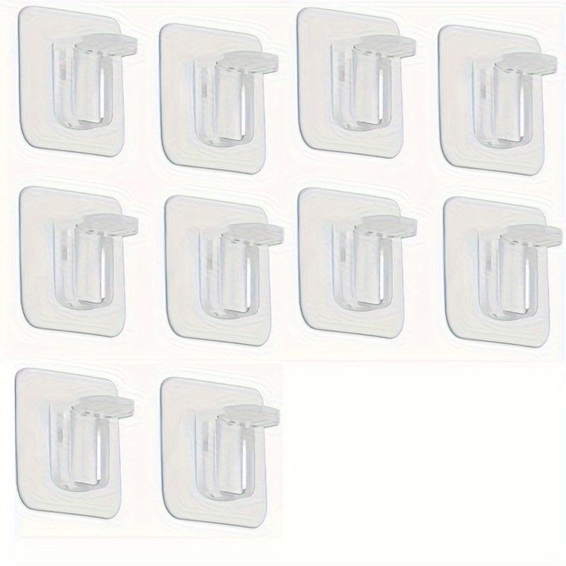 10pcs No Punch Bonded Laminate Holder No Hole Closet Divider