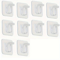 10pcs No Punch Bonded Laminate Holder No Hole Closet Divider