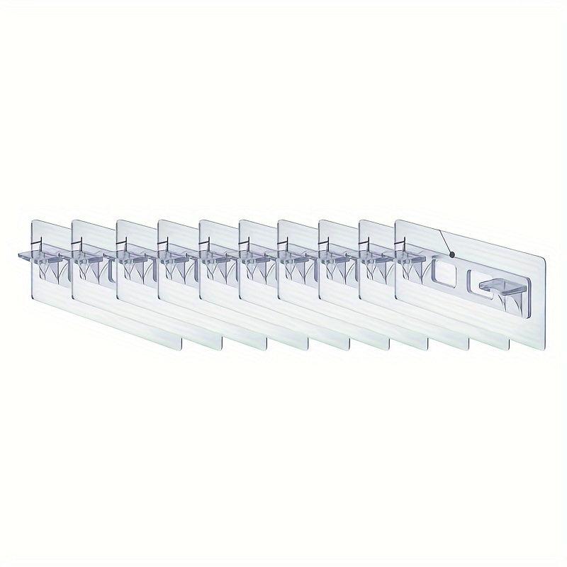 10pcs No Punch Bonded Laminate Holder No Hole Closet Divider
