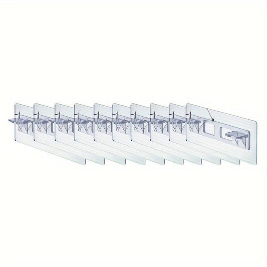 10pcs No Punch Bonded Laminate Holder No Hole Closet Divider