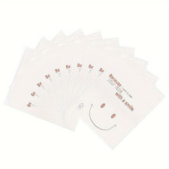 500pcs Happy Face Bags Self Adhesive Packing Bags