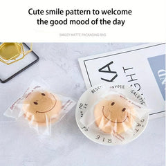 500pcs Happy Face Bags Self Adhesive Packing Bags
