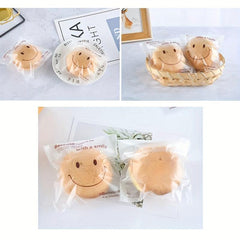 500pcs Happy Face Bags Self Adhesive Packing Bags