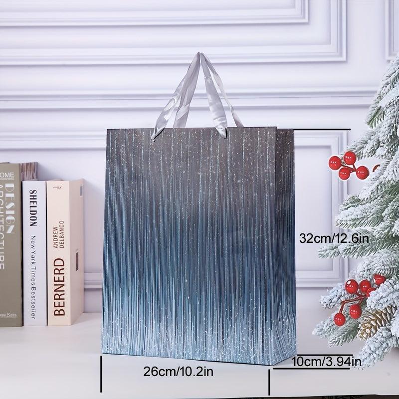12pcs Vertical Bar Style Craft Gift Bag Medium Size