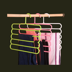 5pcs 5 Layer Racks Scarf Hanger Trouser Rack Household Hanging Rack