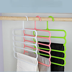 5pcs 5 Layer Racks Scarf Hanger Trouser Rack Household Hanging Rack